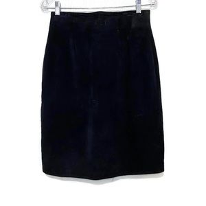 Etosha 100% Leather women’s skirt black size 14